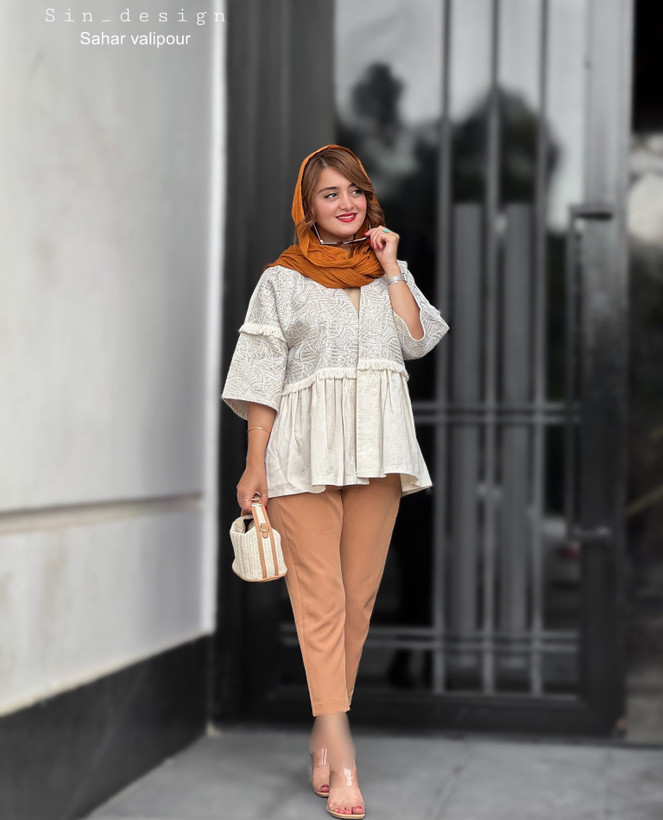 مانتو عروسکی سوزندوزی