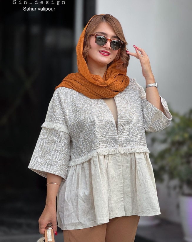 مانتو عروسکی سوزندوزی