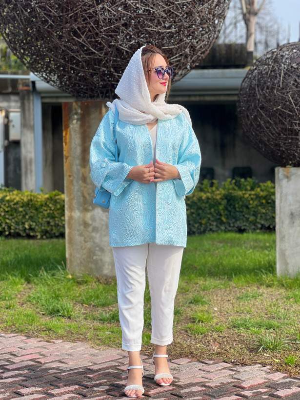 کت ژاکارد دریا
