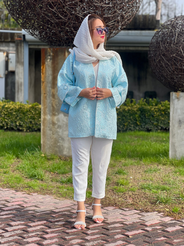 کت ژاکارد دریا